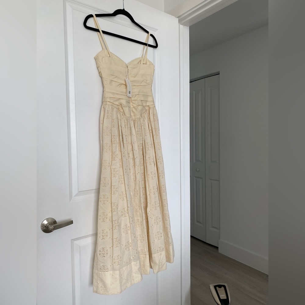 NWT Tory Burch Broderie Anglaise Hook And Eye Dress $898 0 - Picture 9 of 13